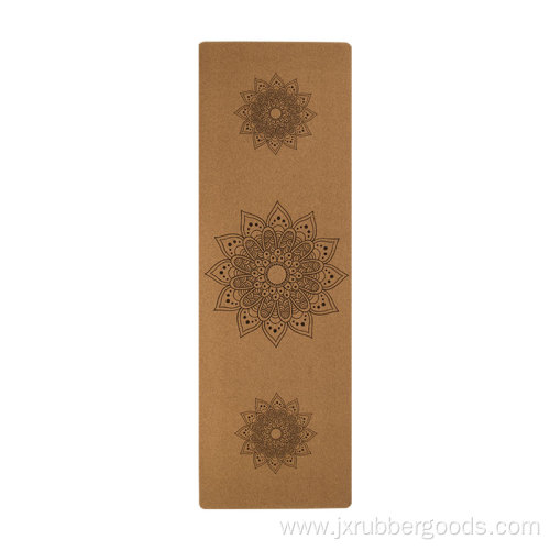 Cork Rubber Double Layer Yoga Pilates Advance Mat